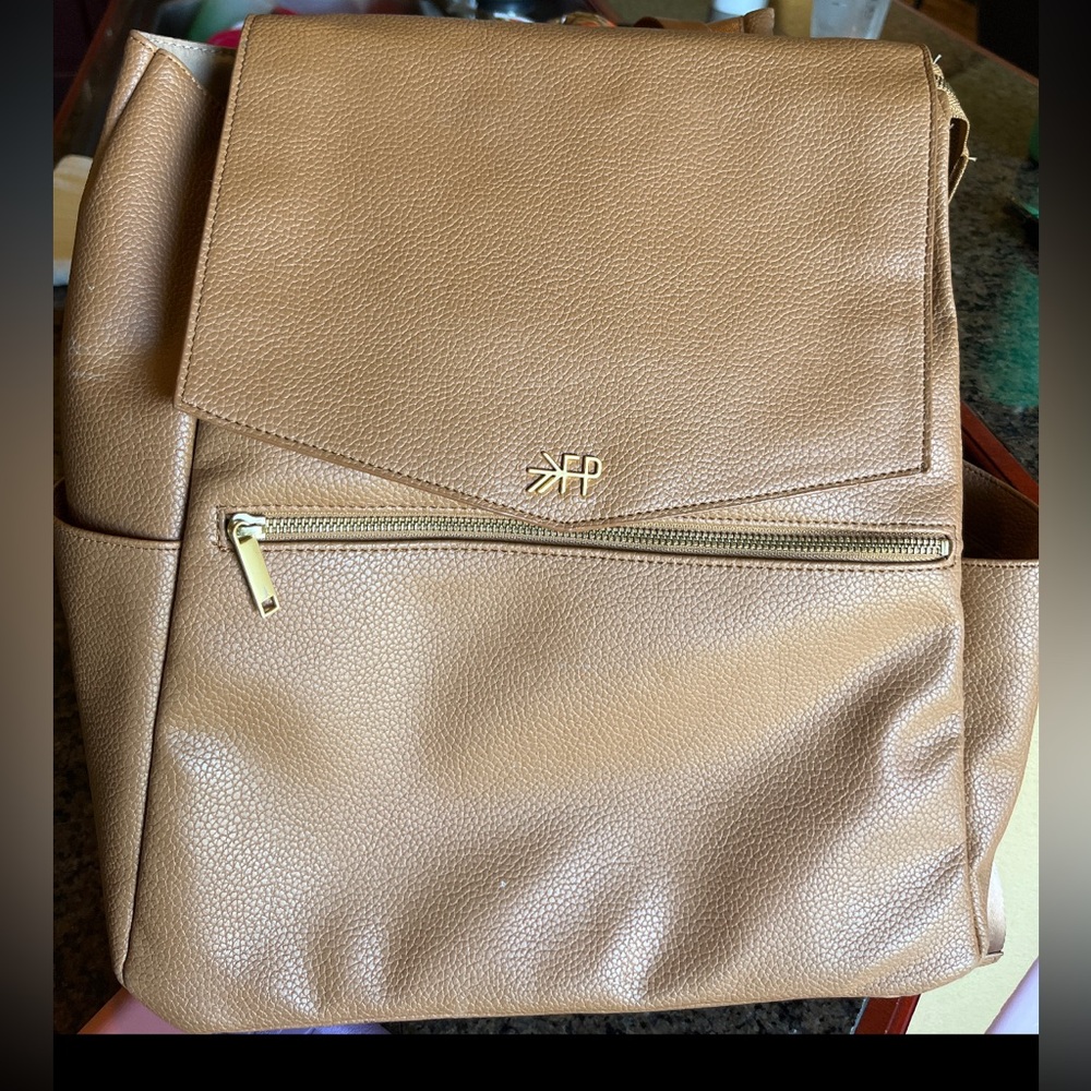Freshly Picked Tan Leather Backpack